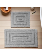 Kit Tapis de Bain Gris Clair - Harlem