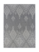 Tapis Berbère Anthracite & Blanc - Kalista