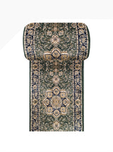 Tapis de Couloir Oriental Vert - Riviera N°03