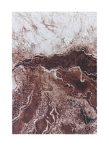 Tapis de Cuisine Moderne Marron Doré - Terrazzo