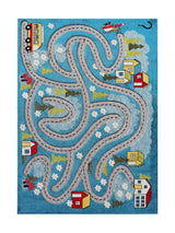 Tapis Enfant Route Bleu - Konfeti