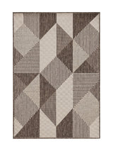 Tapis Géométrique Marron & Beige - Kalista