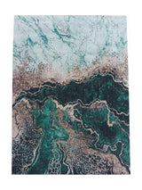 Tapis Lavable Design Vert Doré - Terrazzo