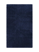 Tapis Lavable Shaggy Bleu Marine - Sahel