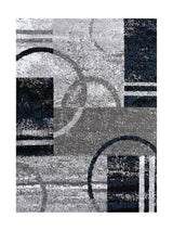 Tapis Moderne Gris & Bleu - Camden