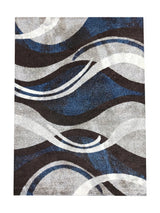 Tapis Moderne Gris et Bleu - Dante
