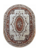 Tapis Ovale Oriental Marron - Riviera