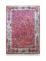 Tapis Persan en Soie Rouge - Samara N°11