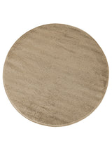 Tapis Rond Uni Beige - Ravello