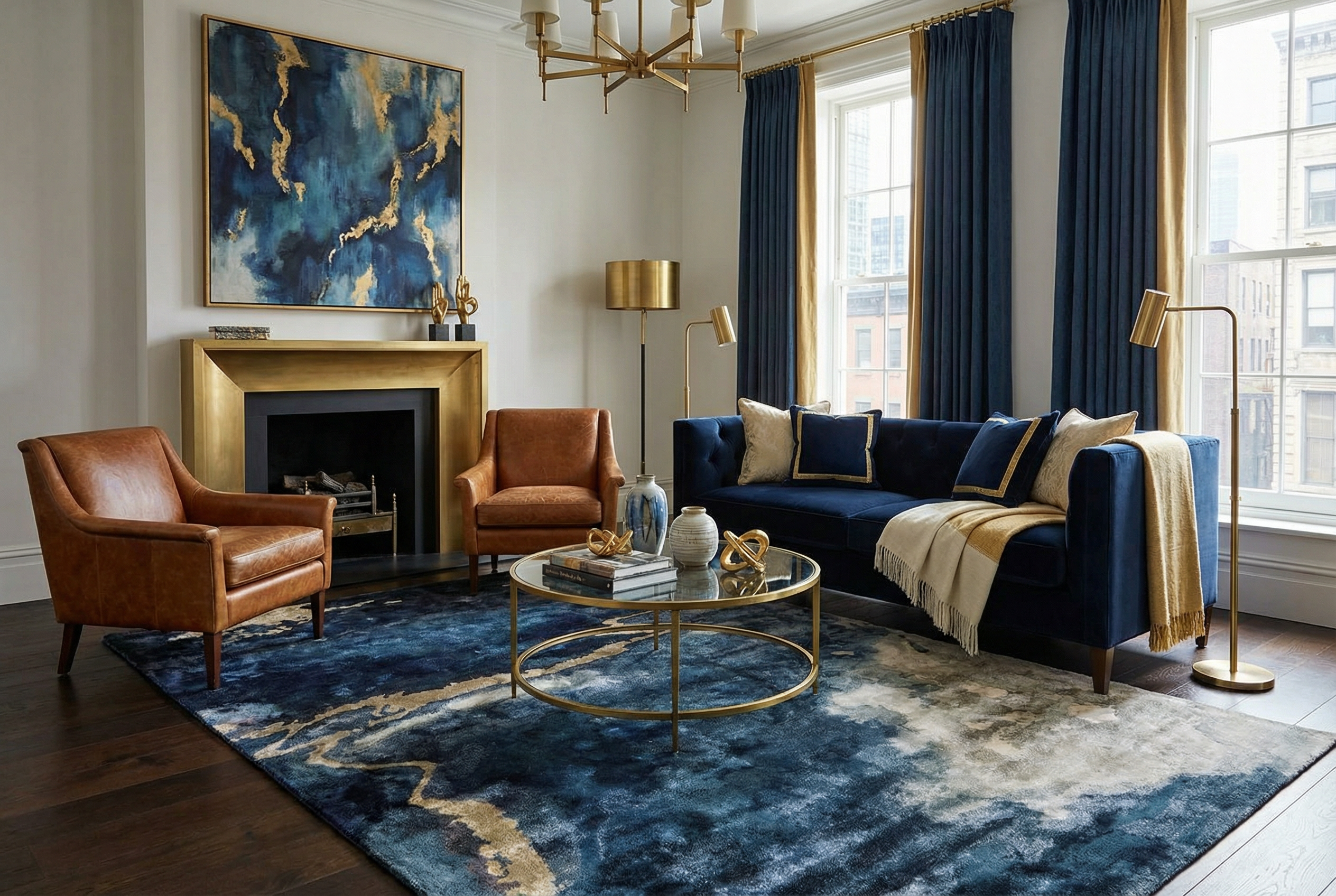 Tapis Bleus