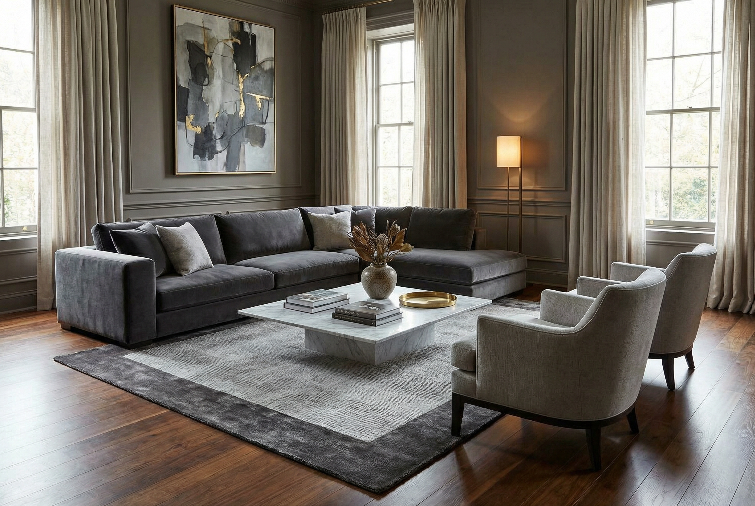 Tapis Gris