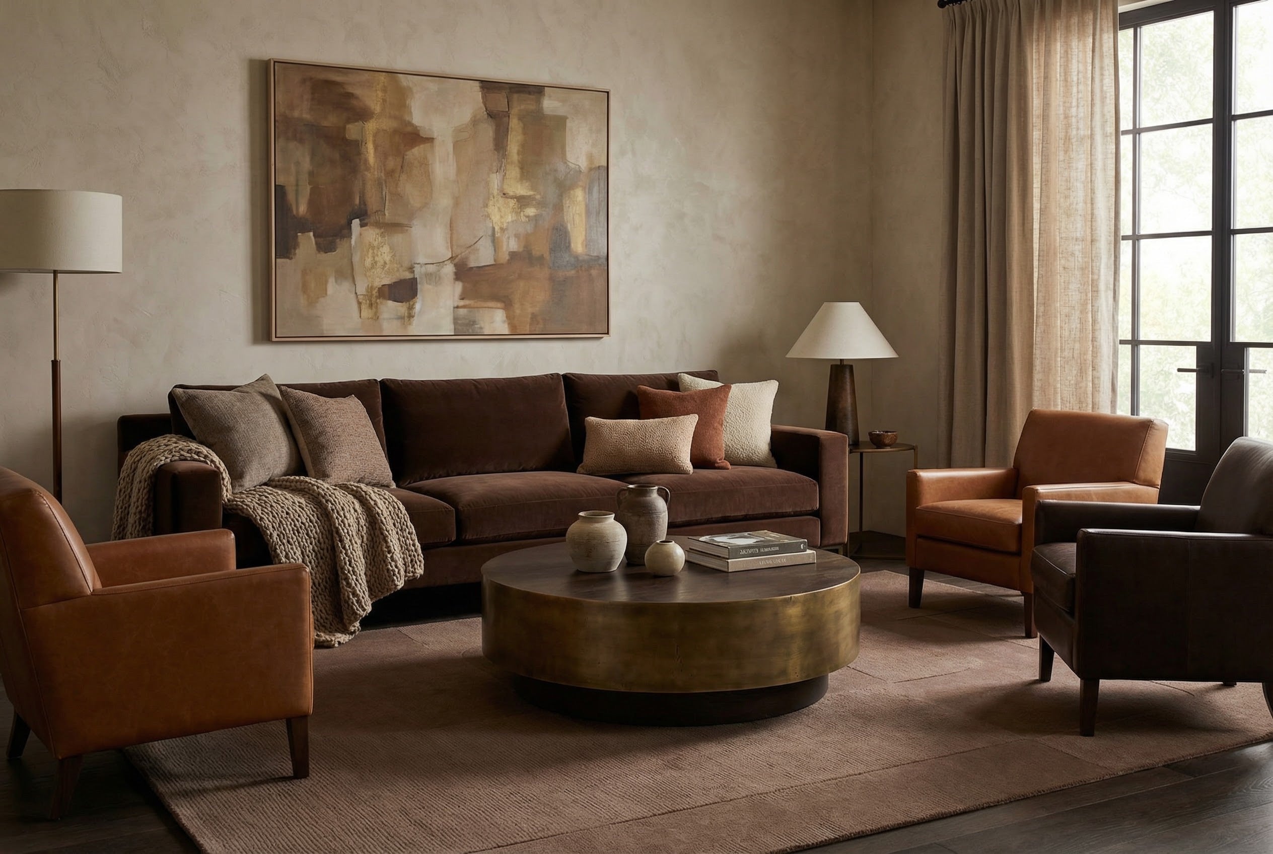 Tapis Marron/Taupe