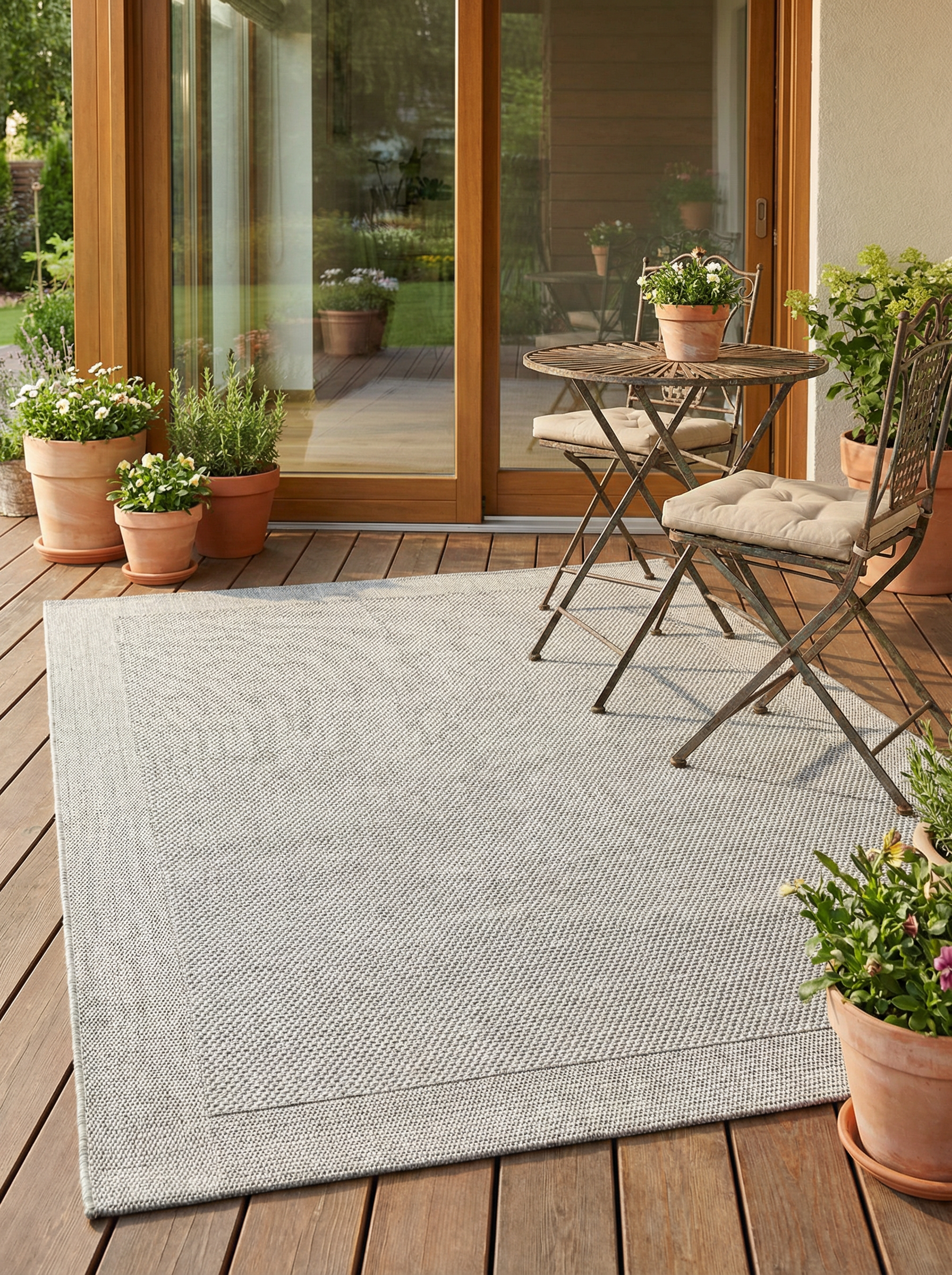 Tapis Extérieur Gris Perle - Arido
