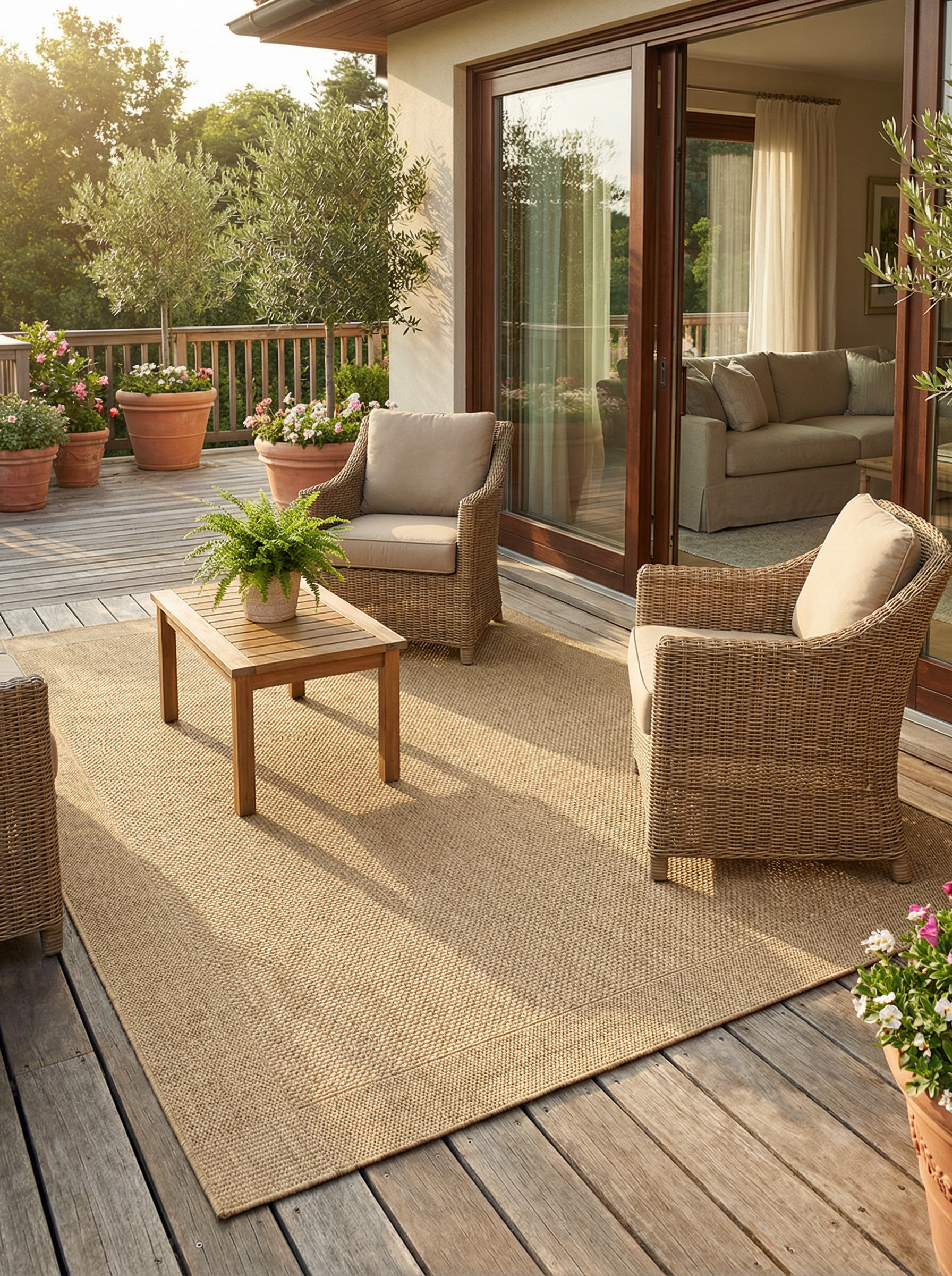 Tapis Extérieur Taupe Clair - Arido