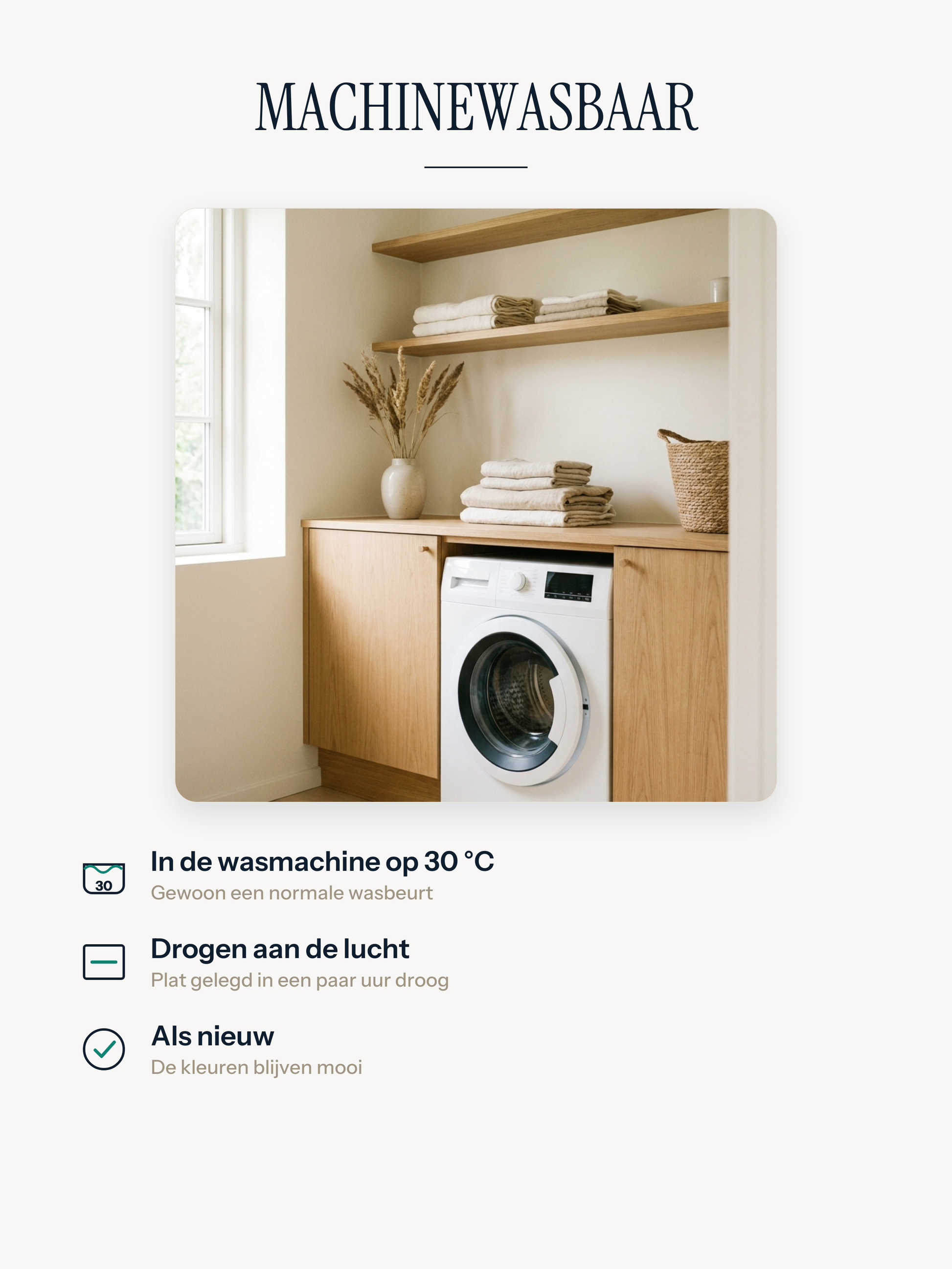 Casemira vloerkleed machinewasbaar op 30 °C, plat aan de lucht drogen, kleuren die niet vervagen