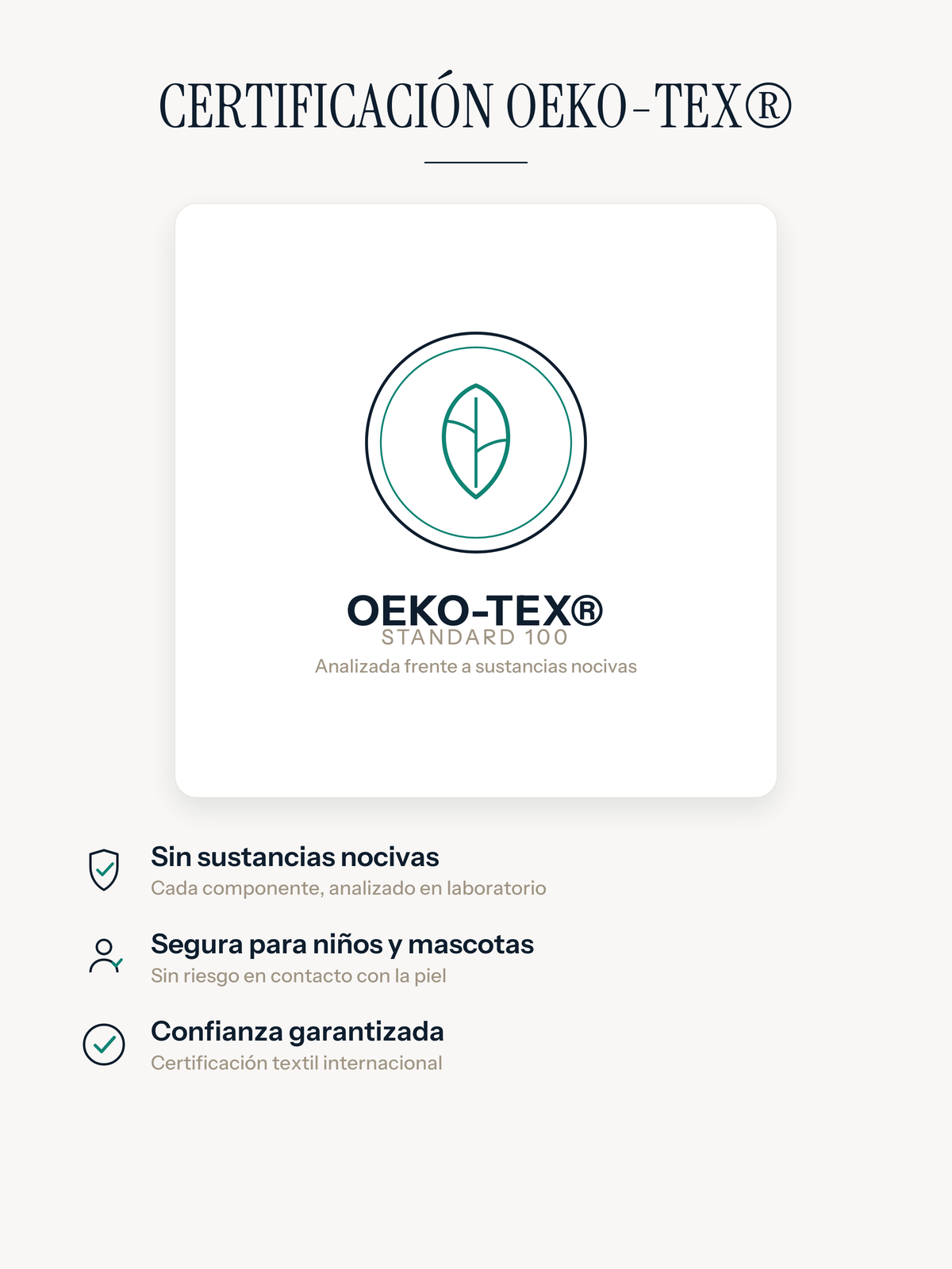 Alfombra Casemira certificada según Oeko-Tex Standard 100, sin sustancias nocivas, segura para niños y mascotas