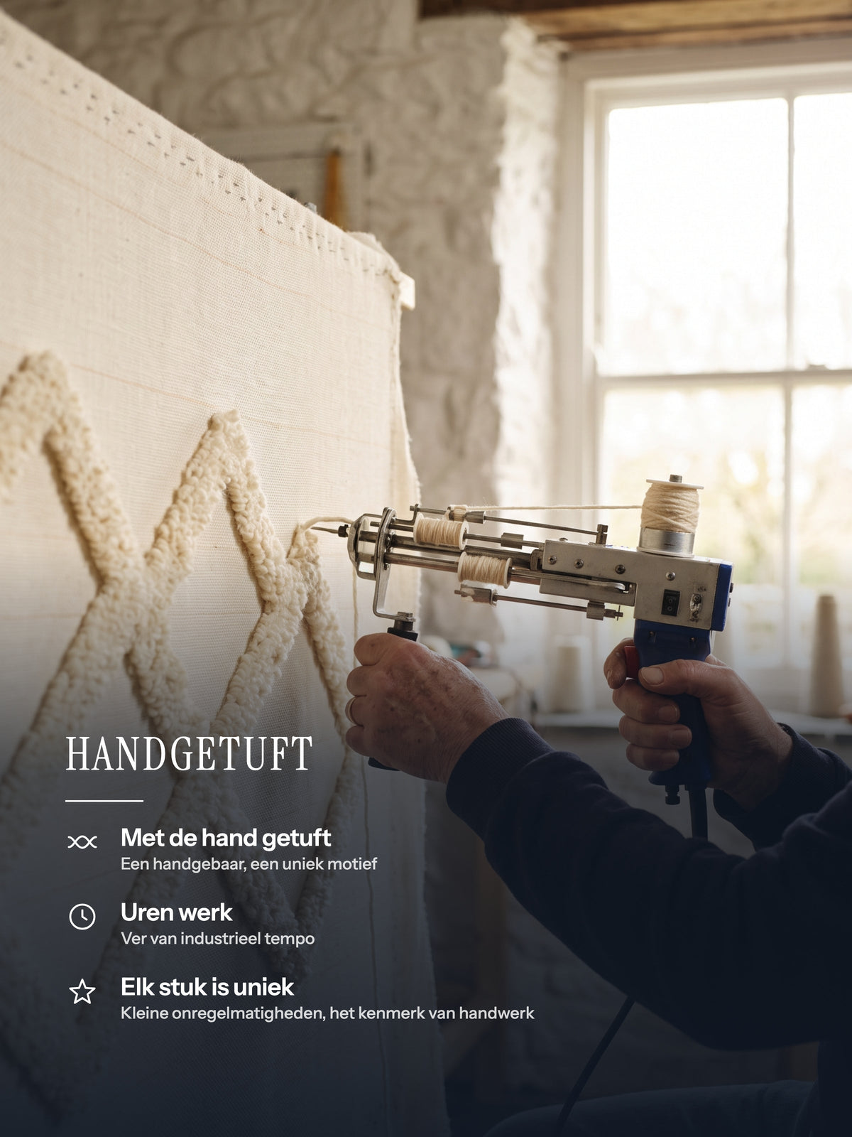 Handgetuft Casemira vloerkleed, vakmanschap en uniek stuk
