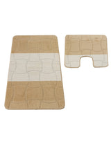 Kit Tapis de Bain Beige Clair - Cordova