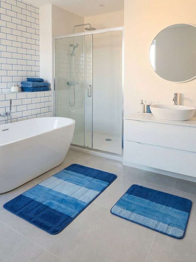 Kit Tapis de Bain Bleu - Cordova N°5