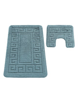 Kit Tapis de Bain Bleu Persan - Cordova