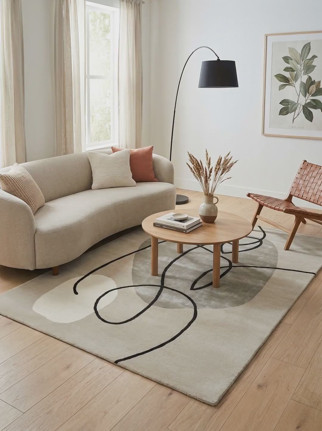 Charger la vidéo : Tapis Laine &amp; Viscose - Lyra