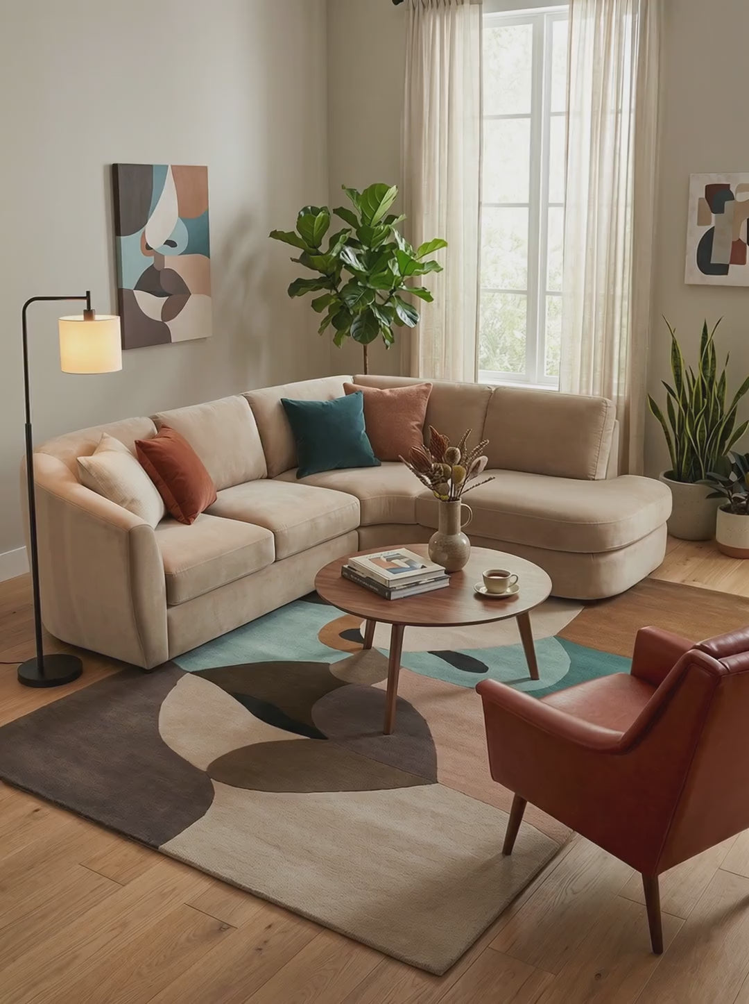 Charger la vidéo : Tapis 100% Laine - Venere Pastel