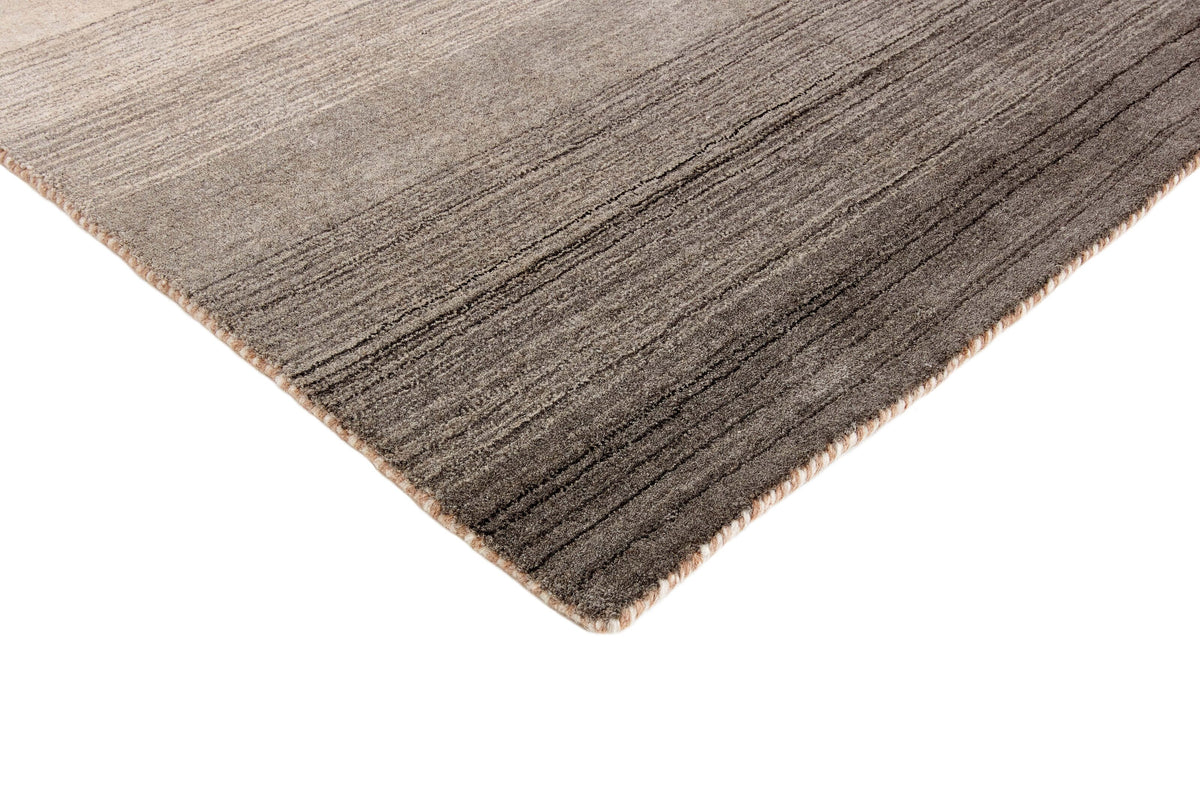 Wollteppich Cognac & Grau - Tramonto, Detail des Materials