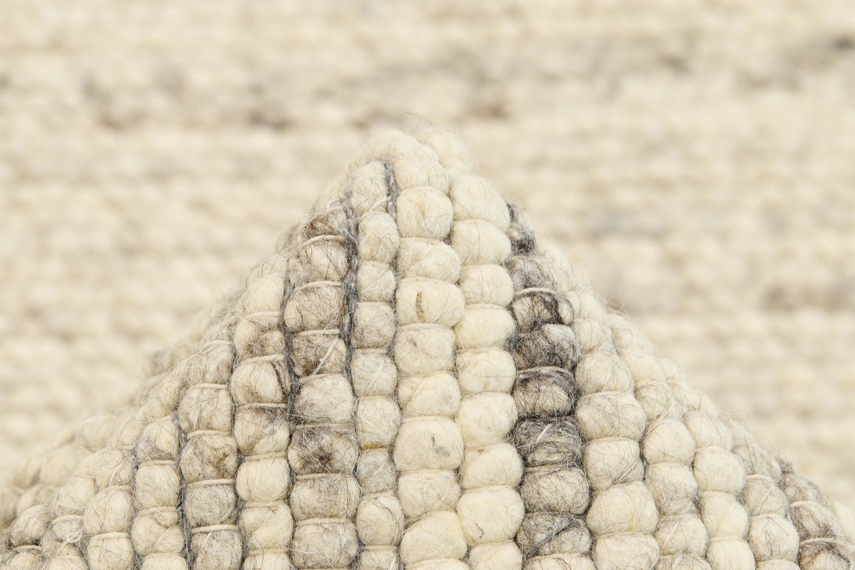 Wollteppich Greige - Feltro, Detail des Materials