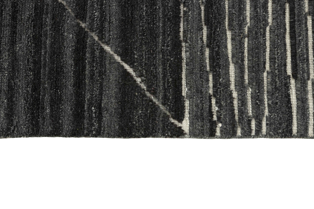 Wollteppich Anthrazitgrau - Campo, Detail des Materials