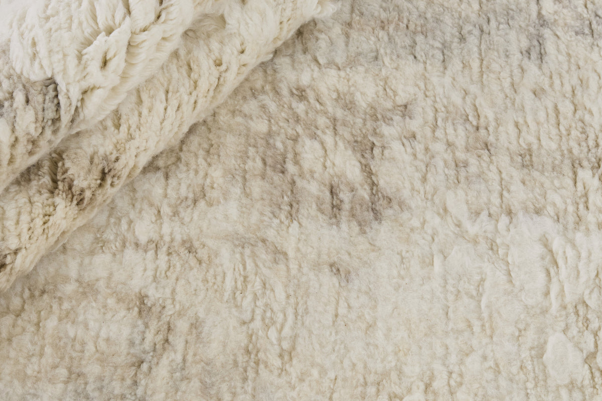 Wollteppich Elfenbein & Sand - Panna, Detail der Webstruktur
