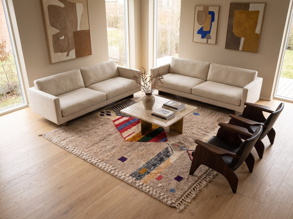Style déco : intérieur de caractère. Ambiance : lumière naturelle. Pièce : salon