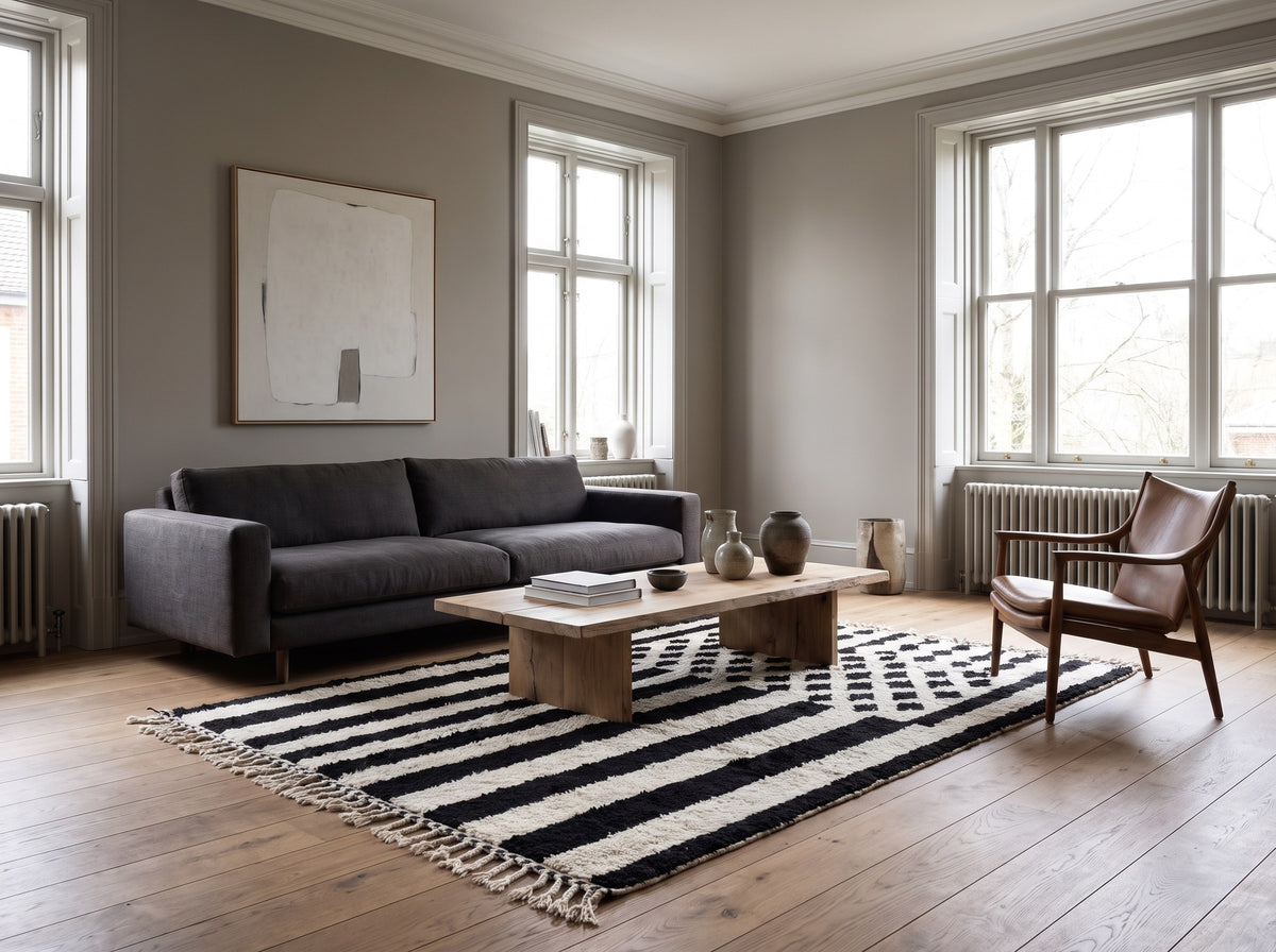 Style déco : intérieur de caractère. Ambiance : lumière naturelle. Pièce : salon