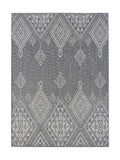 Tapis Berbère Anthracite & Blanc - Kalista