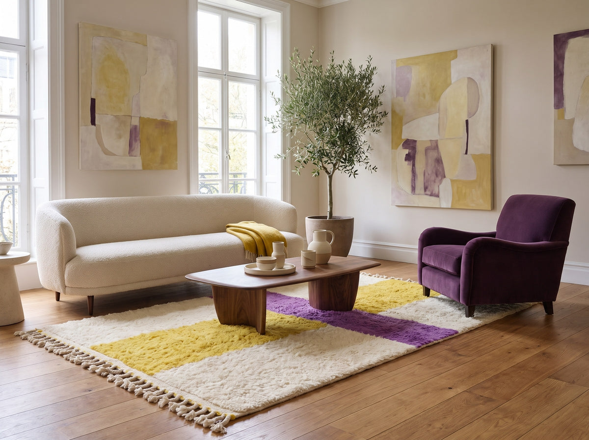 Style déco : intérieur de caractère. Ambiance : lumière naturelle. Pièce : salon