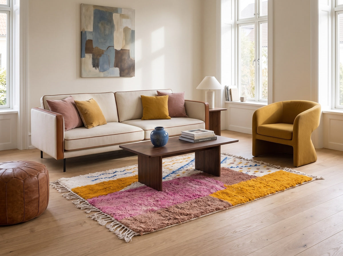 Style déco : intérieur de caractère. Ambiance : lumière naturelle. Pièce : salon