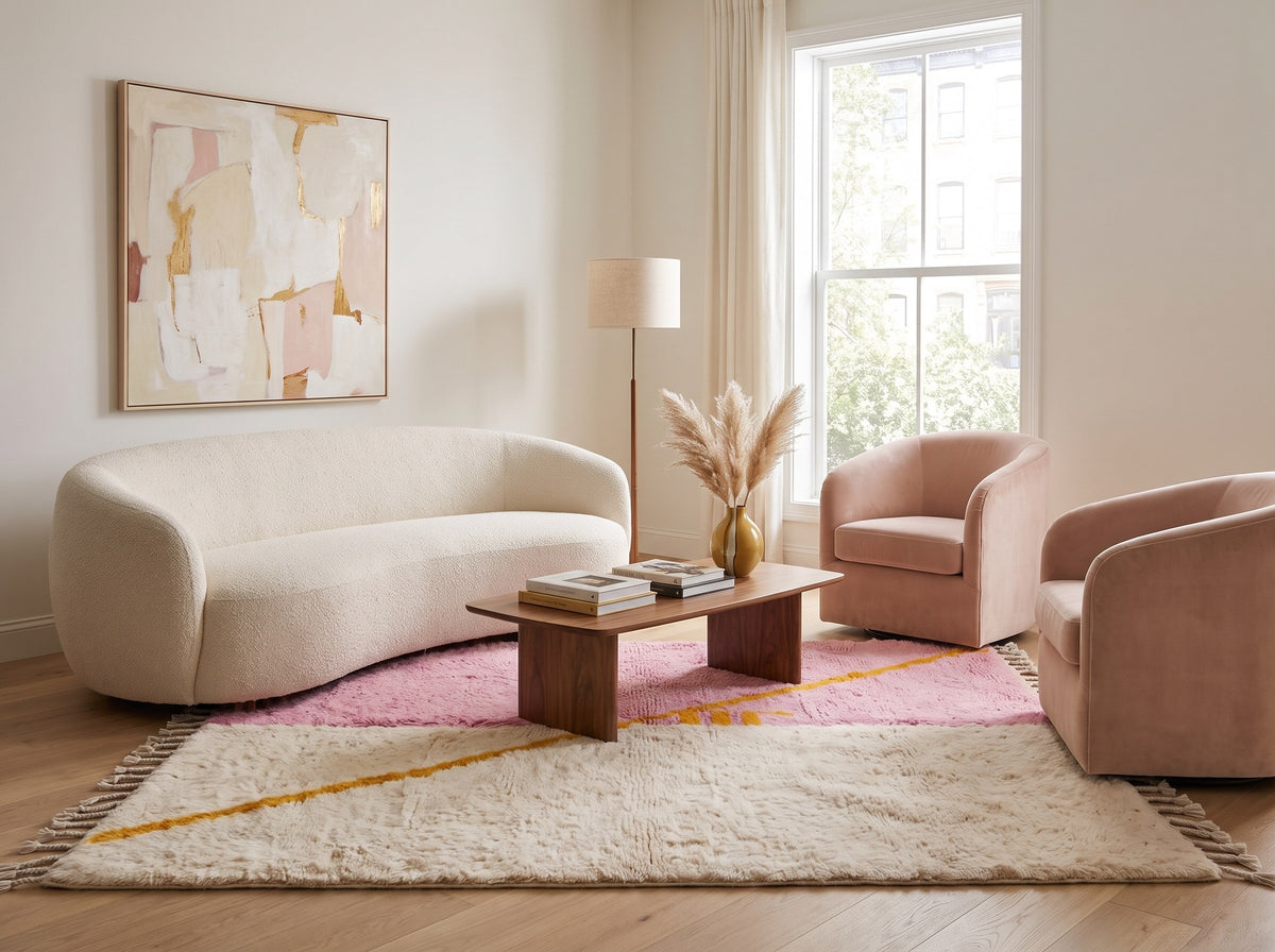 Style déco : intérieur de caractère. Ambiance : lumière naturelle. Pièce : salon