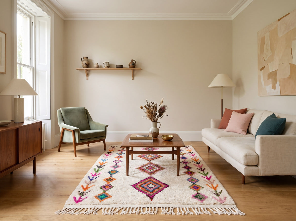 Style déco : intérieur de caractère. Ambiance : lumière naturelle. Pièce : salon