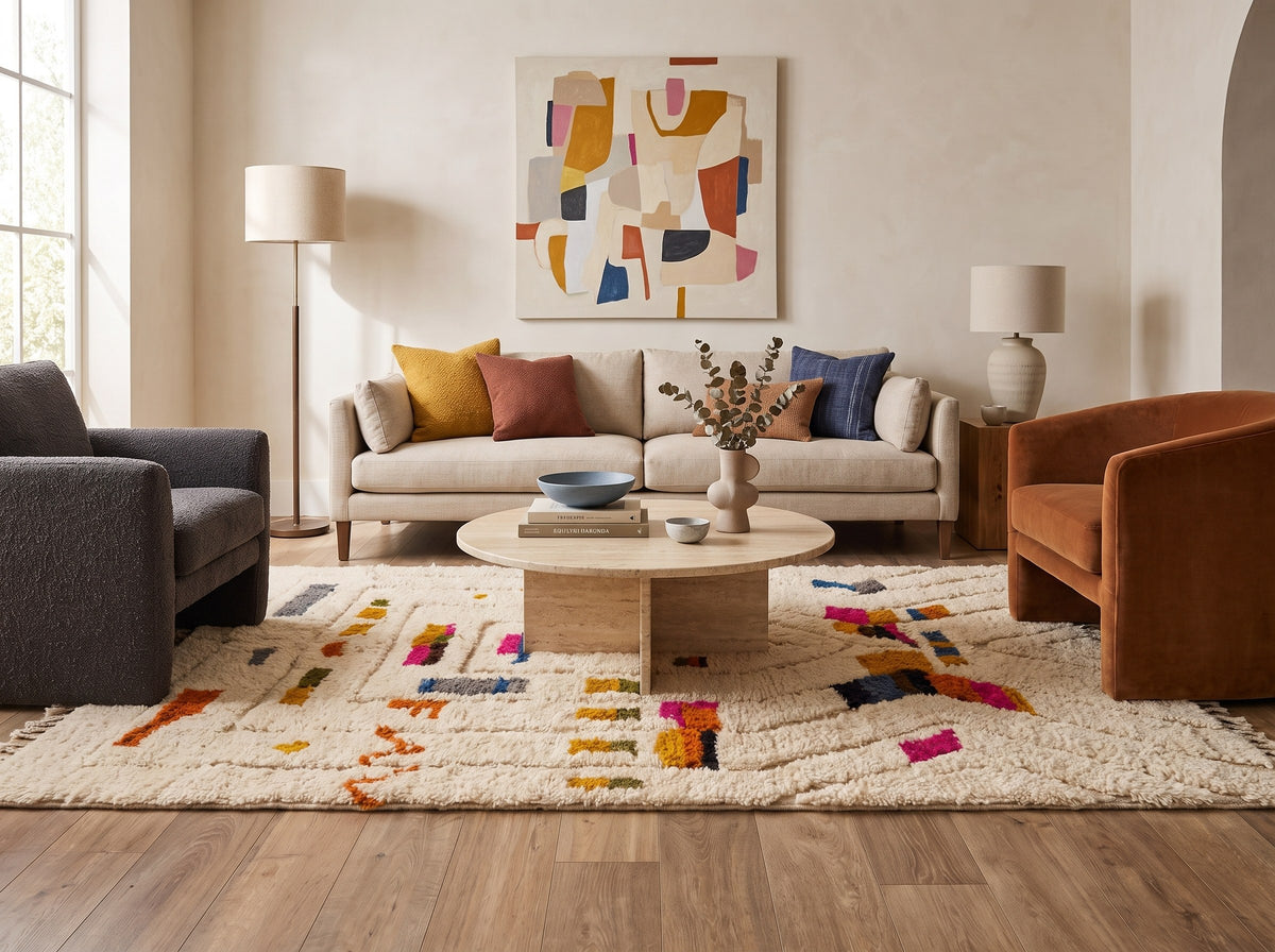 Style déco : intérieur de caractère. Ambiance : lumière naturelle. Pièce : salon