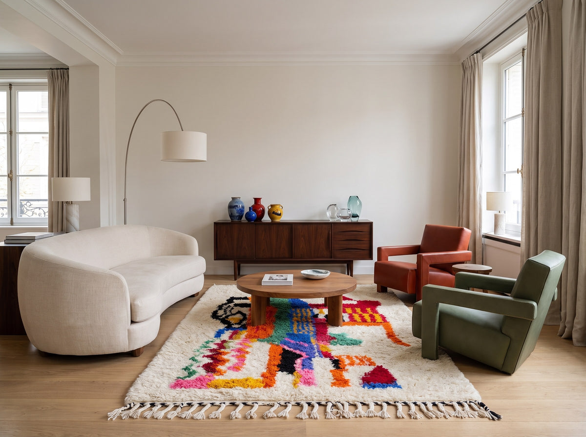 Style déco : intérieur de caractère. Ambiance : lumière naturelle. Pièce : salon
