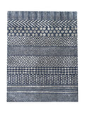 Tapis Bohème Bleu Marine et Gris - Fidelia