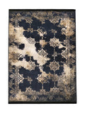 Tapis Cuisine Vintage Noir et Beige - Onyx