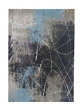 Tapis d'Entrée Design Anthracite et Bleu - Terrazzo