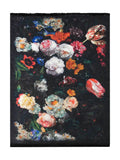 Tapis d'Entrée Design Noir Fleurs - Terrazzo N°2