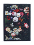 Tapis d'Entrée Design Noir Fleurs - Terrazzo