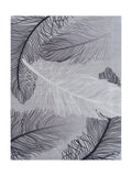 Tapis d'Entrée Design Plumes Noir et Blanc - Terrazzo