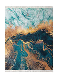 Tapis d'Entrée Design Vert Doré - Terrazzo N°2