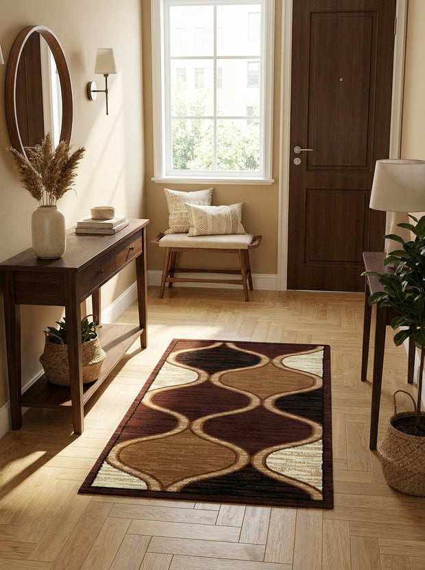 Moderner Flurteppich Braun & Taupe - Valore