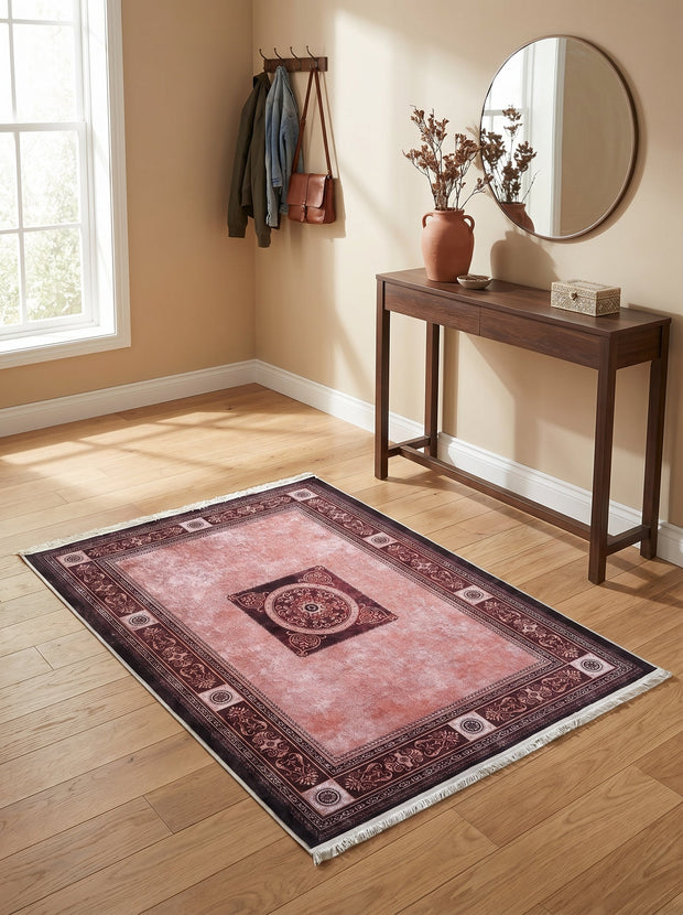 Halkleed Oosters Roze en Bordeaux - Terrazzo