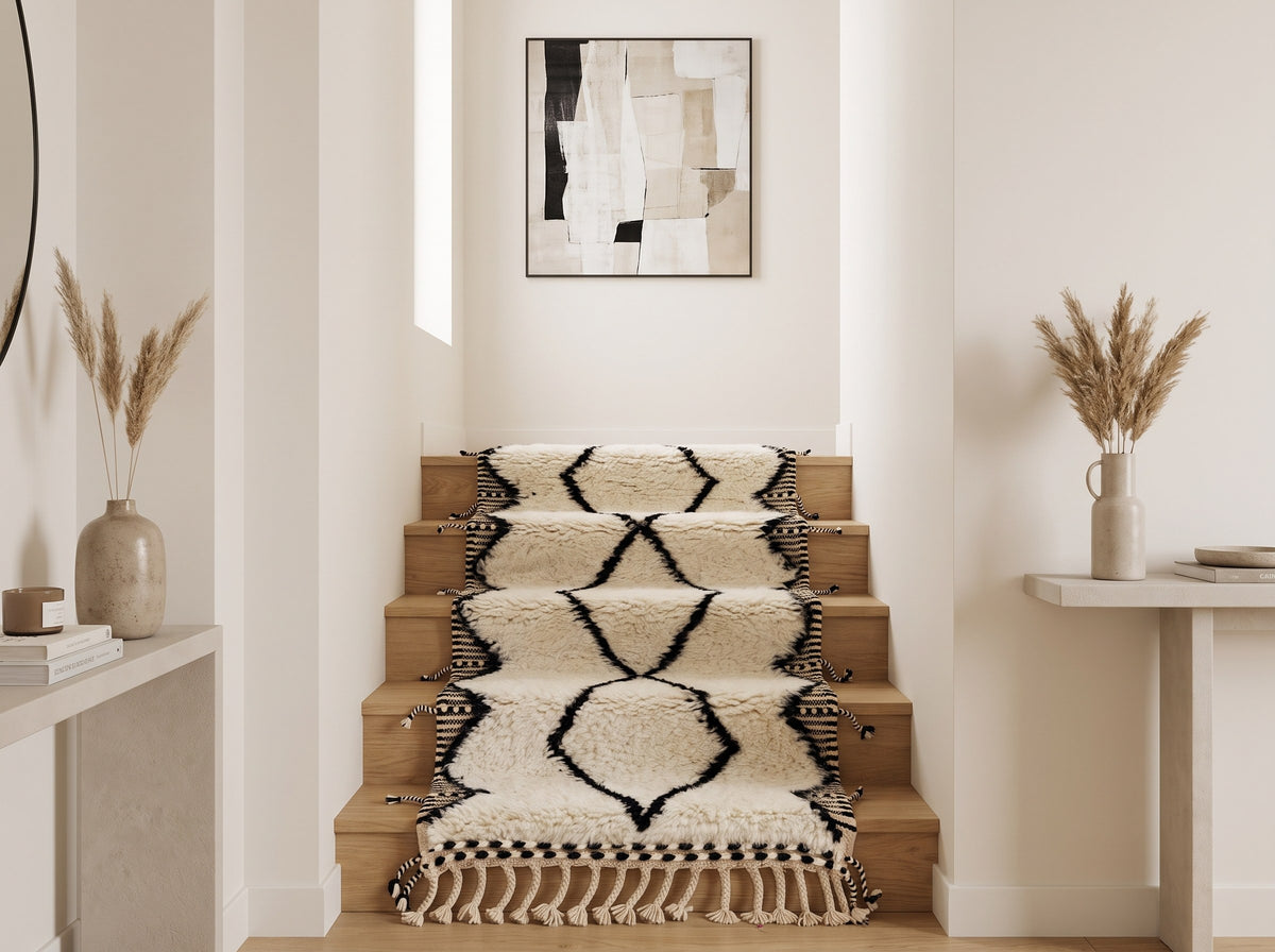 Style déco : intérieur de caractère. Ambiance : lumière naturelle. Pièce : escalier