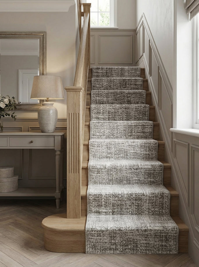 Tapis d'Escalier Moderne Beige & Taupe - Mirador